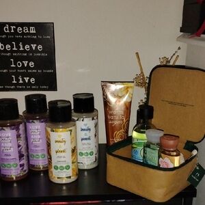 The Body Shop Purple and White Body Wash Collection